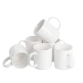 Werbemerkundet Logo Weiß 11 Unzen Milch Kaffeetassen Sublimation Keramik